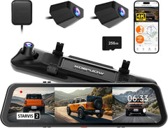 WOLFBOX G900 TriPro Spiegel-Dashcam